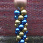 Ballonnenpilaar Chrome met topballon
