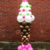 Ballonnen Pilaar ijsje met topping
