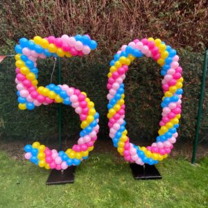 Ballonnen pilaren xl cijfers 50 1