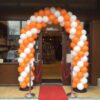 Ballonnenboog oranje wit 