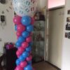 Ballonnen pilaar gender reveal wit
