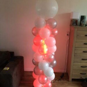 Ballonnen pilaar met Led