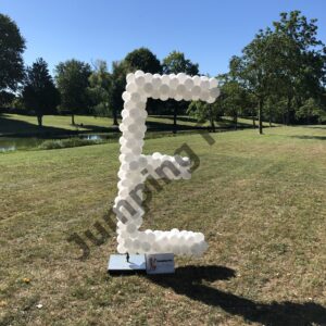 Ballonnen pilaar letter xl E