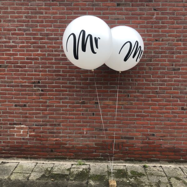 Ballonnen helium Mr - Mrs.