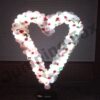 ballonnenpilaar wit met led
