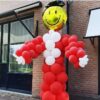 Ballonnenpilaar Student rood