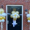 Ballonnen bloem tros goud wit