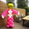 Ballonnenpilaar pop geslaagd blauw met goud