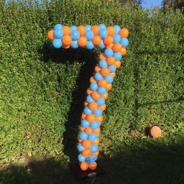 Ballonnenpilaar cijfers Xl 7 