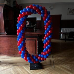 Ballonnenpilaar 0 rood blauw