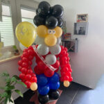 Ballonnen pilaar Abraham rood met ballon