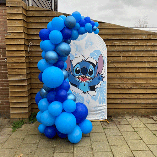 Ballonnenpilaar organische met Stitch achterwand