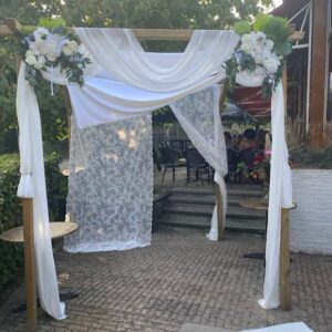 Trouwerij Decoratie - pergola, prieel aankleding