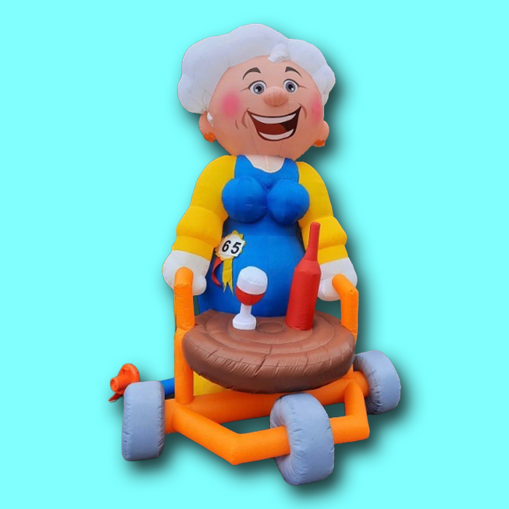 Sarah met rollator